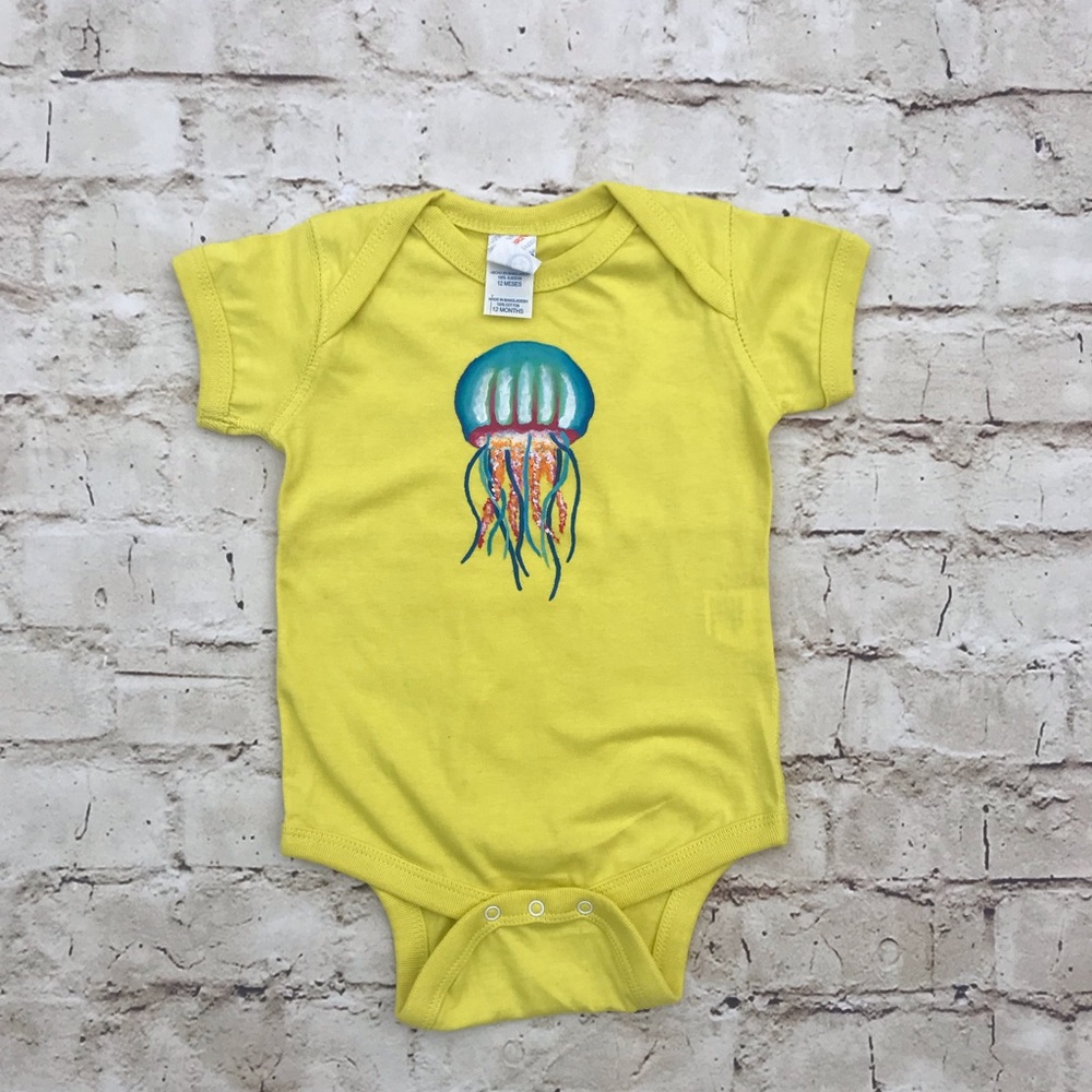 Rabbit Skins One Piece with Jellyfish 12 Months